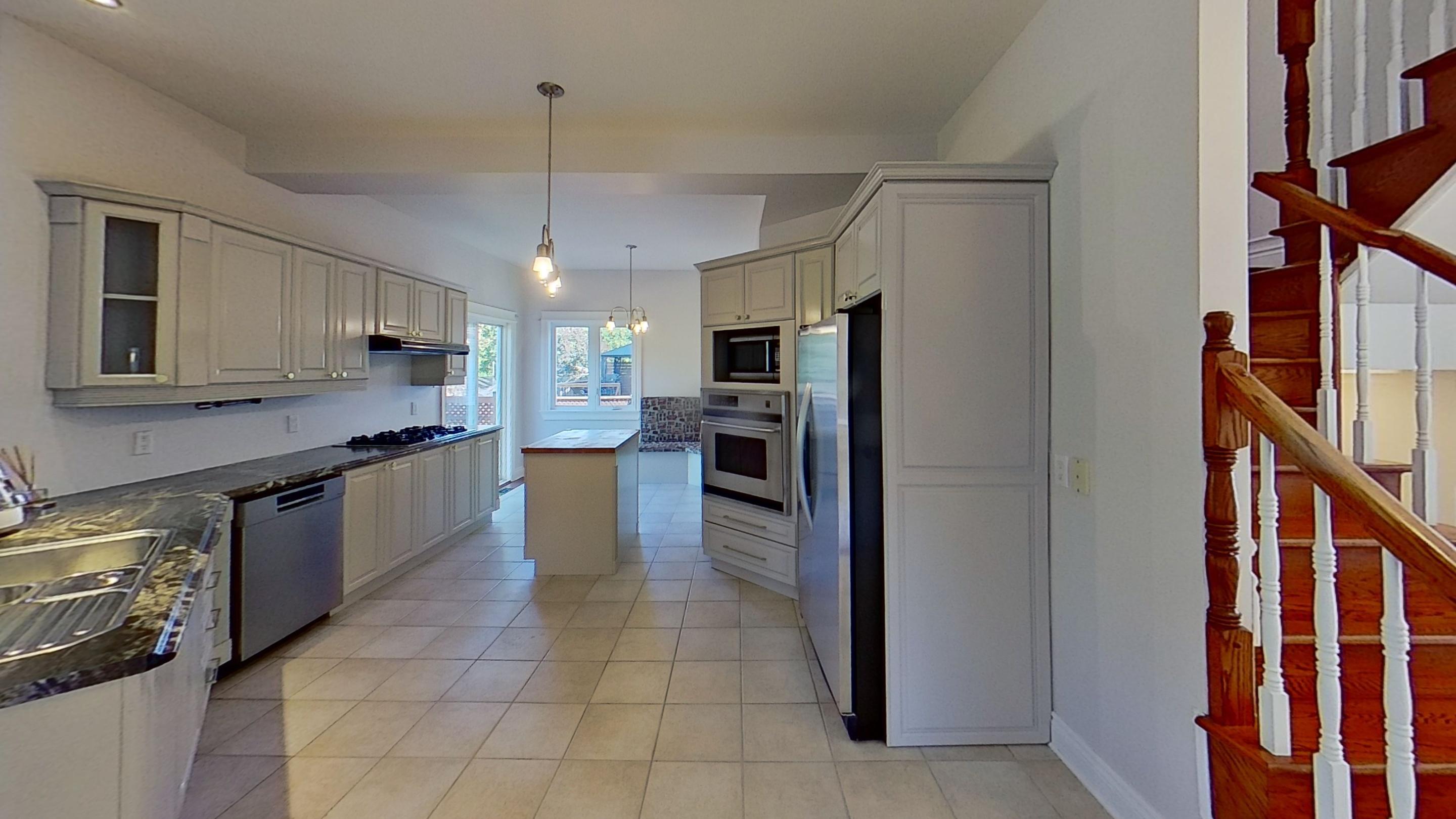 Kitchen and living space at 62 rue du Riesling
