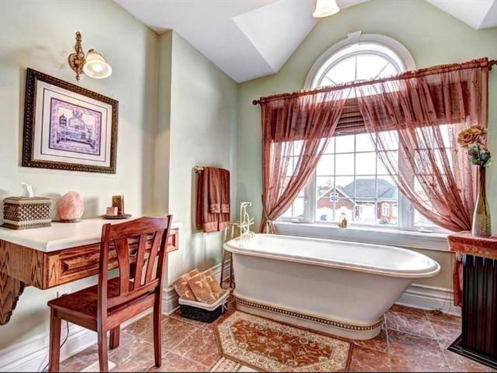 Bathroom with freestanding tub — 62 rue du Riesling